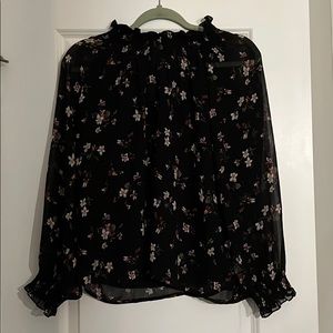 Black with floral top